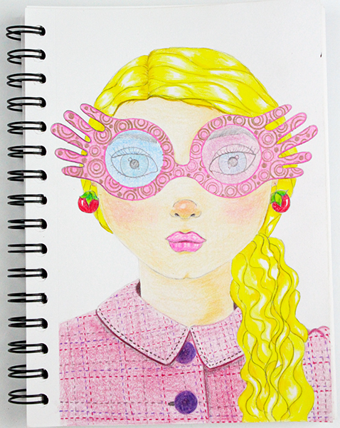 Luna Lovegood Fan Art Using The Tombow 1500 Series Colored Pencils #HarryPotter #tombow