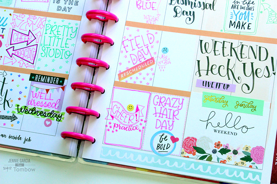 The NEW Tombow TwinTones are about to rock your planning world! Check out this post by @jenniegarcian to see a few doodling tips for your planner!