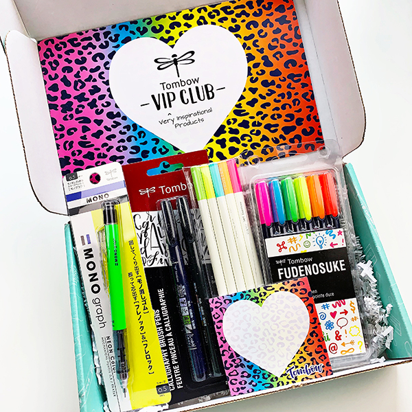 Subscribe to the Tombow USA email newsletters to be notified next time we have another VIP Box available! #tombow #neon