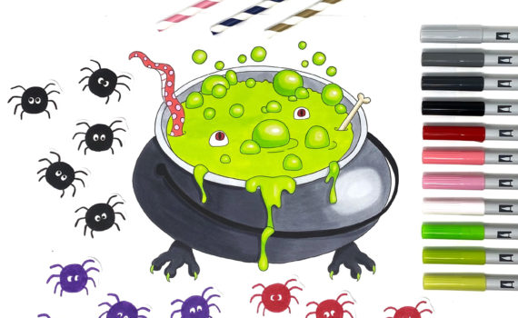 Make Your Own Halloween Game by Jessica Mack on behalf of Tombow