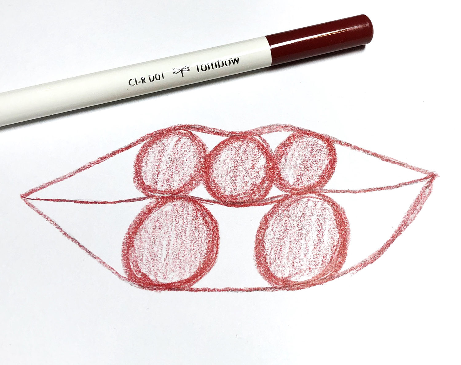 How to Draw Lips Using Colored Pencils by Jessica Mack on behalf of Tombow