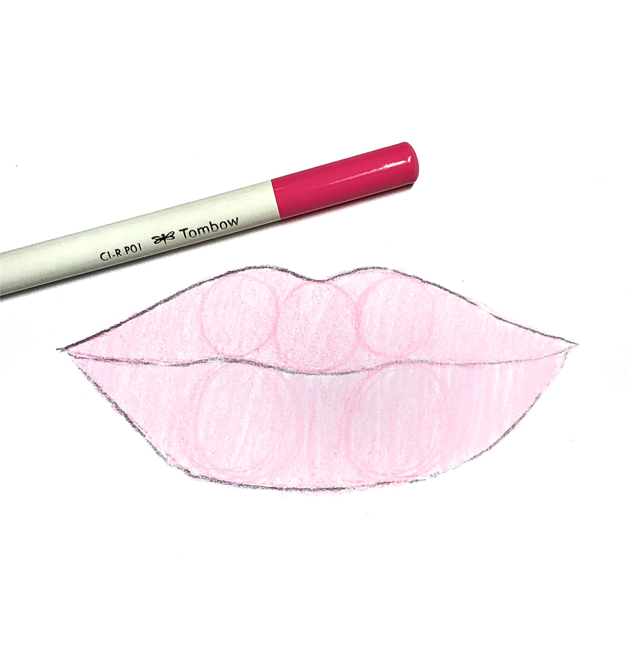 How to Draw Lips Using Irojiten Colored Pencils Tombow USA Blog