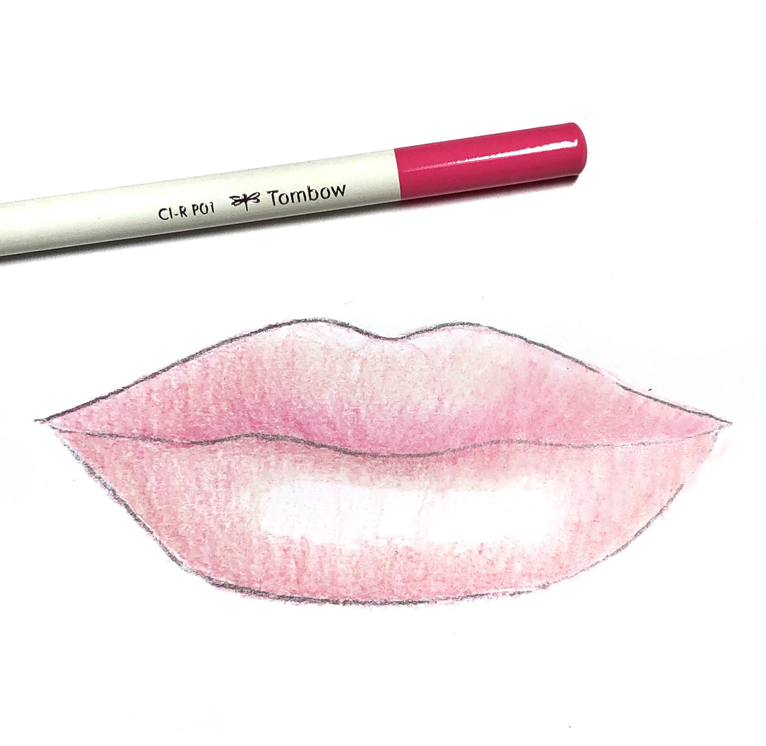 How To Draw Lips Using Irojiten Colored Pencils Tombow Usa Blog 3841