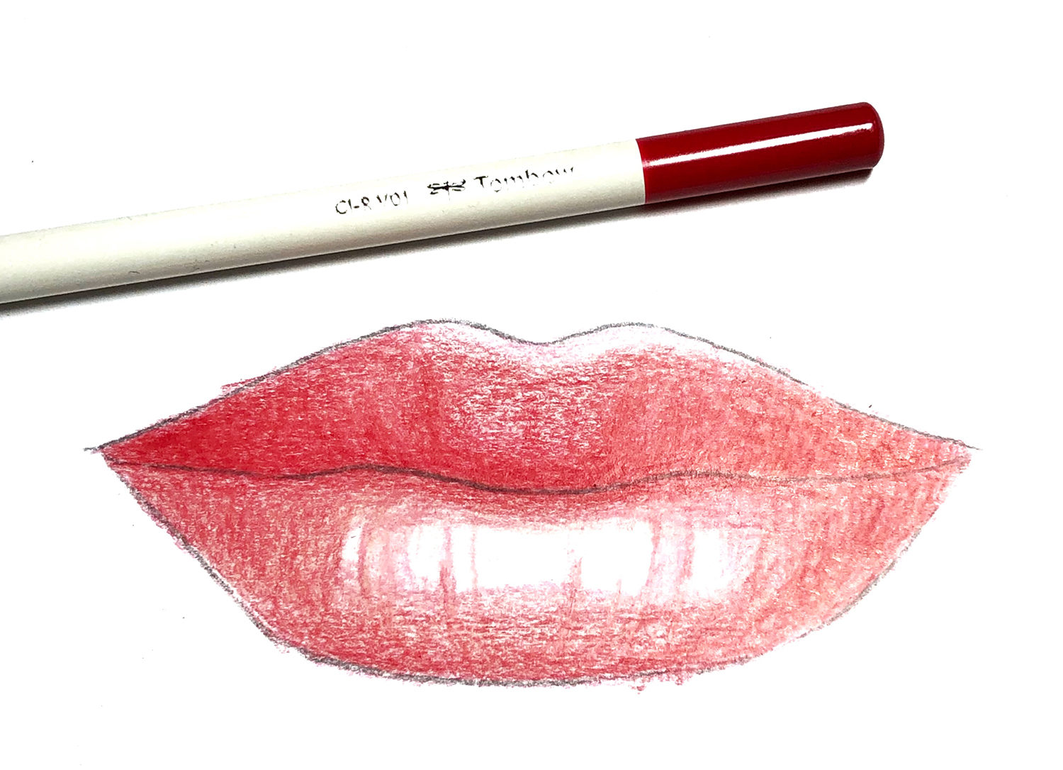 How to Draw Lips Using Irojiten Colored Pencils Tombow USA Blog