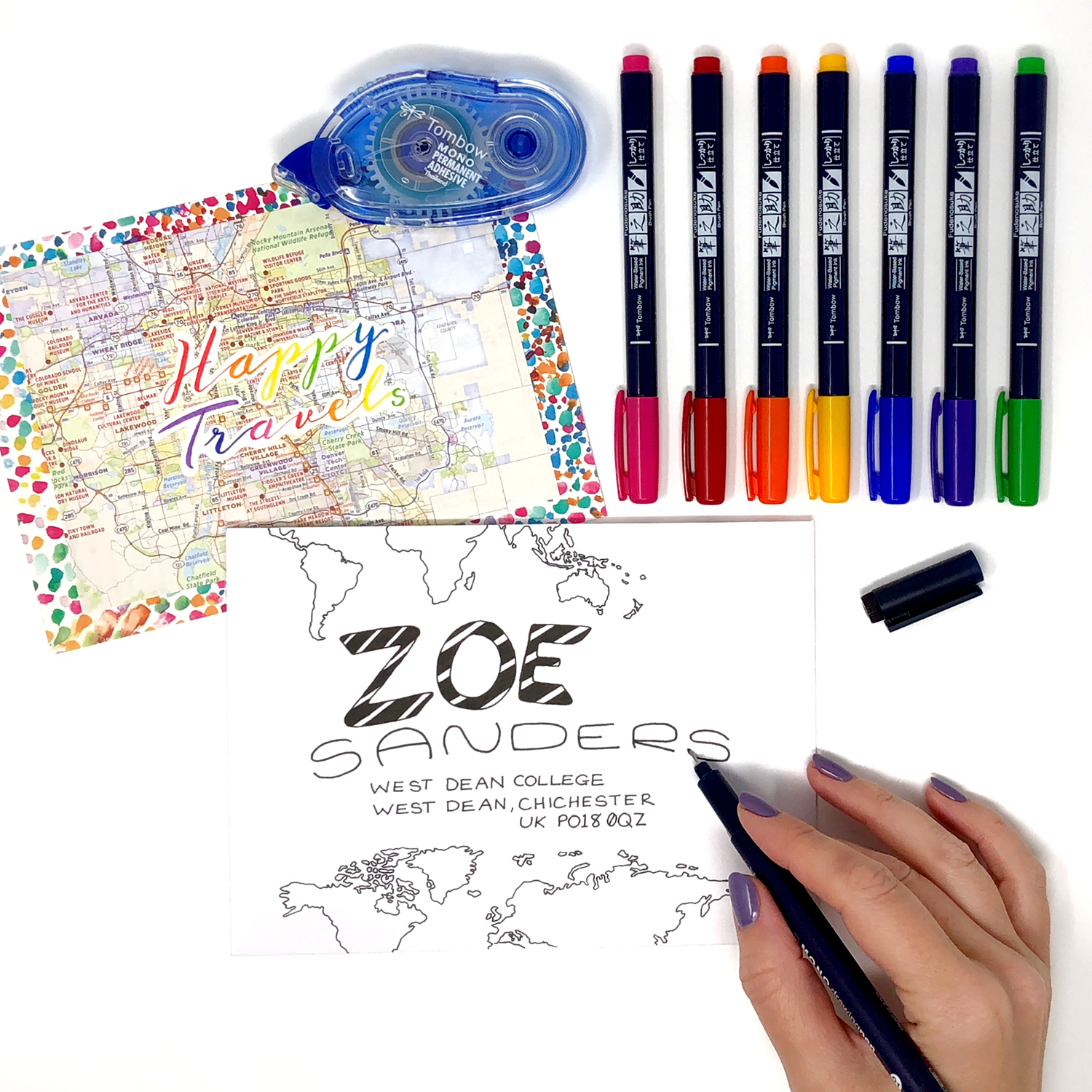 DIY Mixbook Happy Mail by Jessica Mack on behalf of Tombow