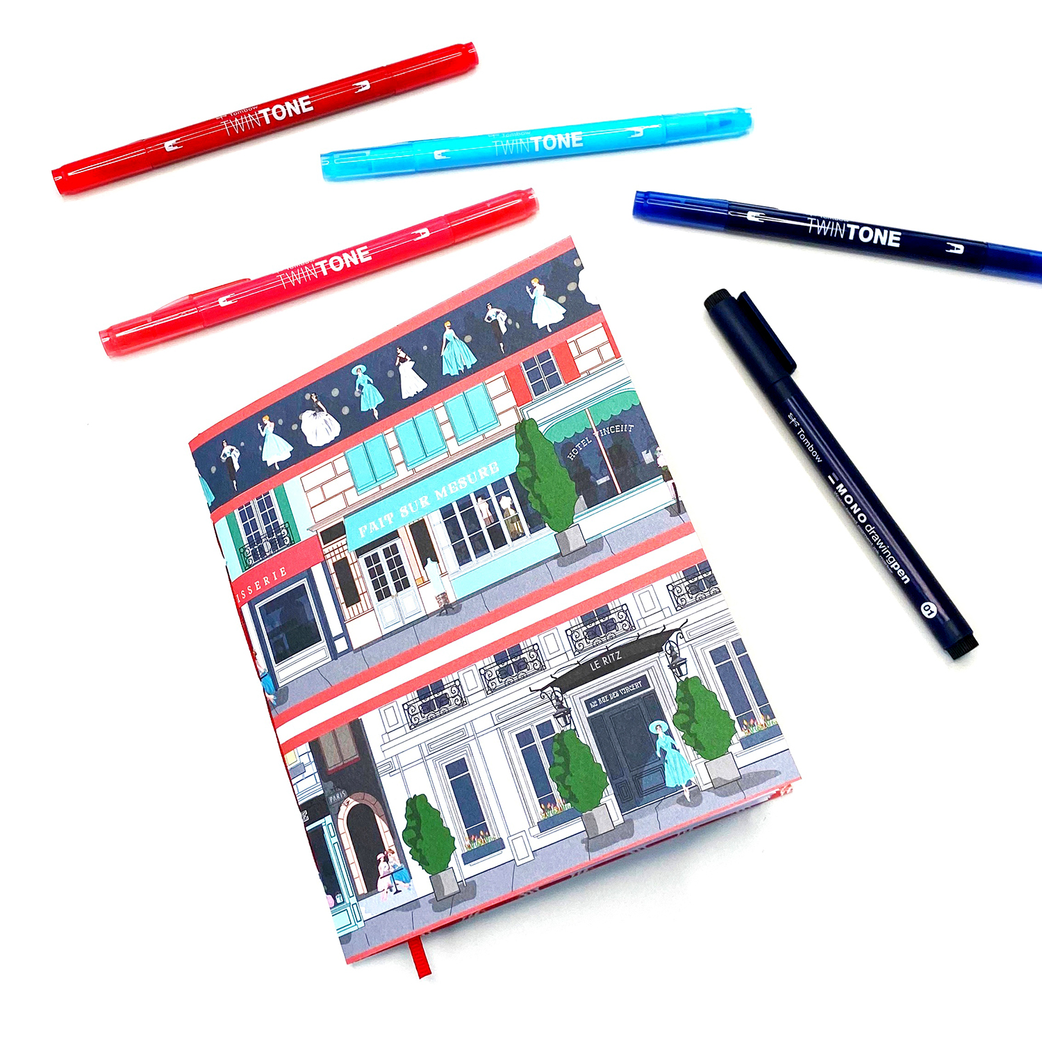 Make Your Own Notebook Using Scrapbook Paper by Jessica Mack on behalf of Tombow