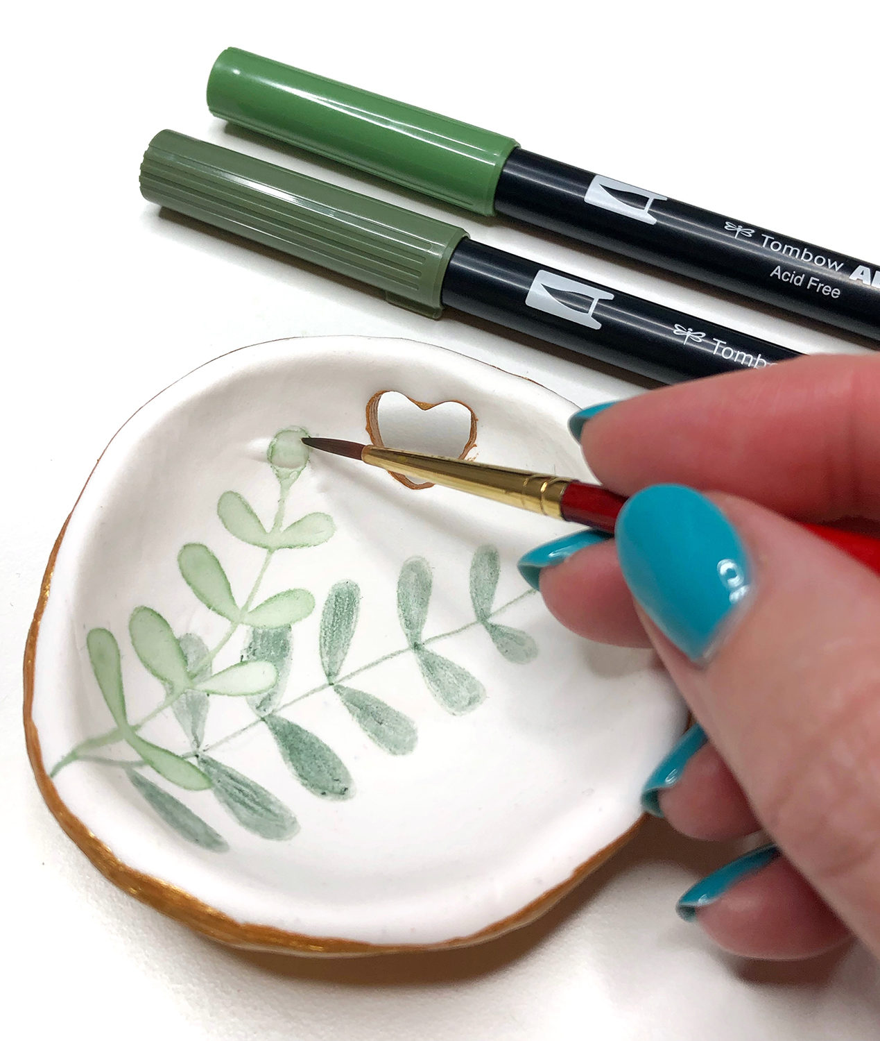 Make a Decorated Ring Bowl for Mother's Day by Jessica Mack on behalf of Tombow