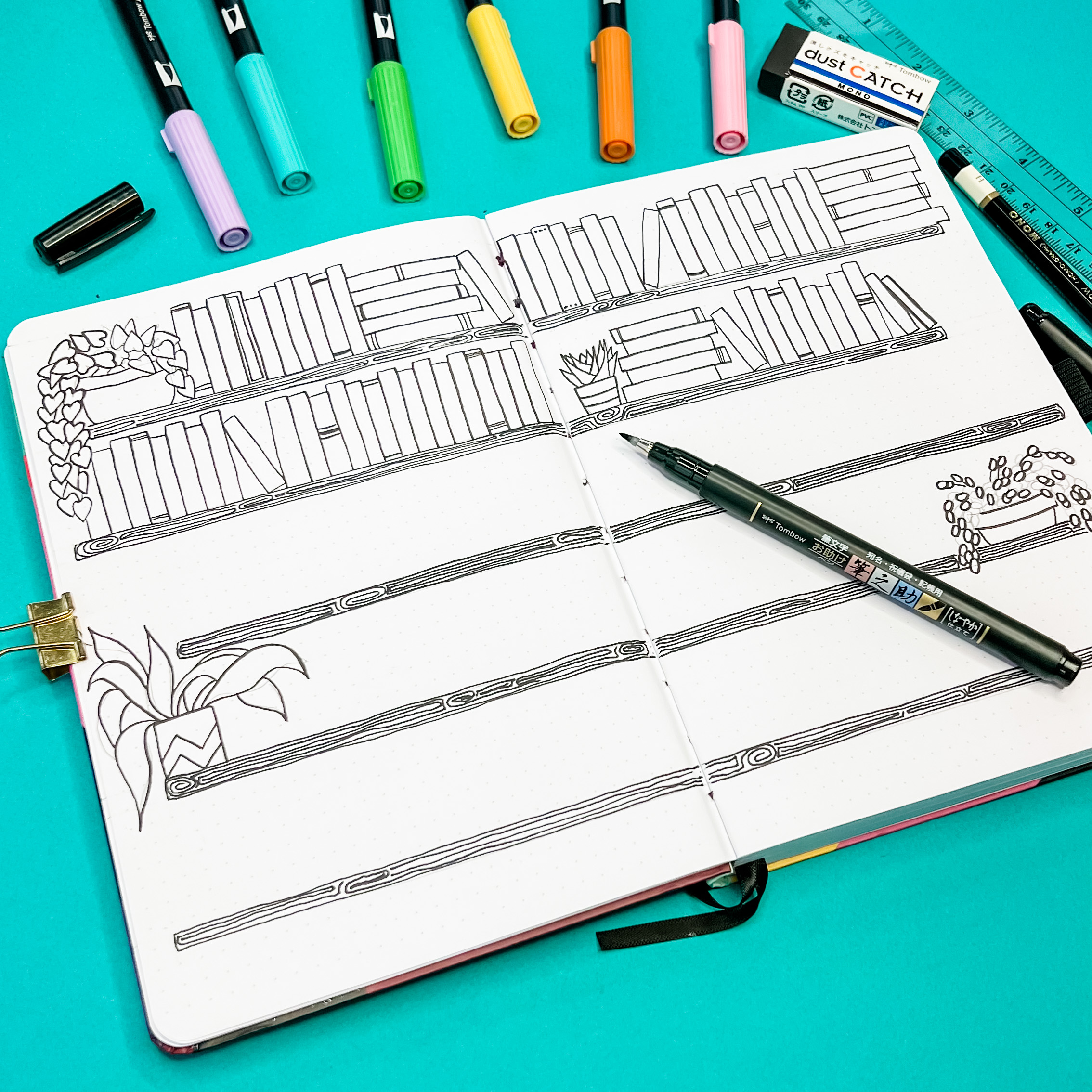 Make Your Own Book Tracker - Tombow USA Blog