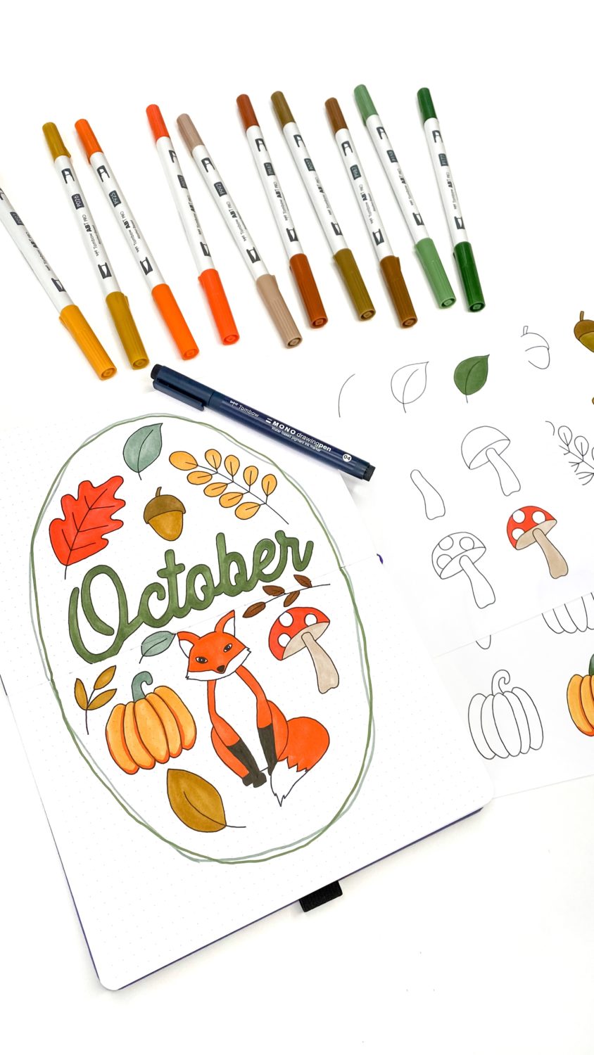 Simple Drawing Idea for your Planner - Tombow USA Blog