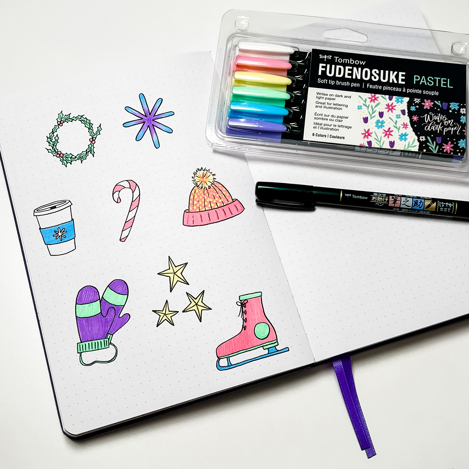 Holiday Planner Doodles by Jessica Mack on behalf of Tombow