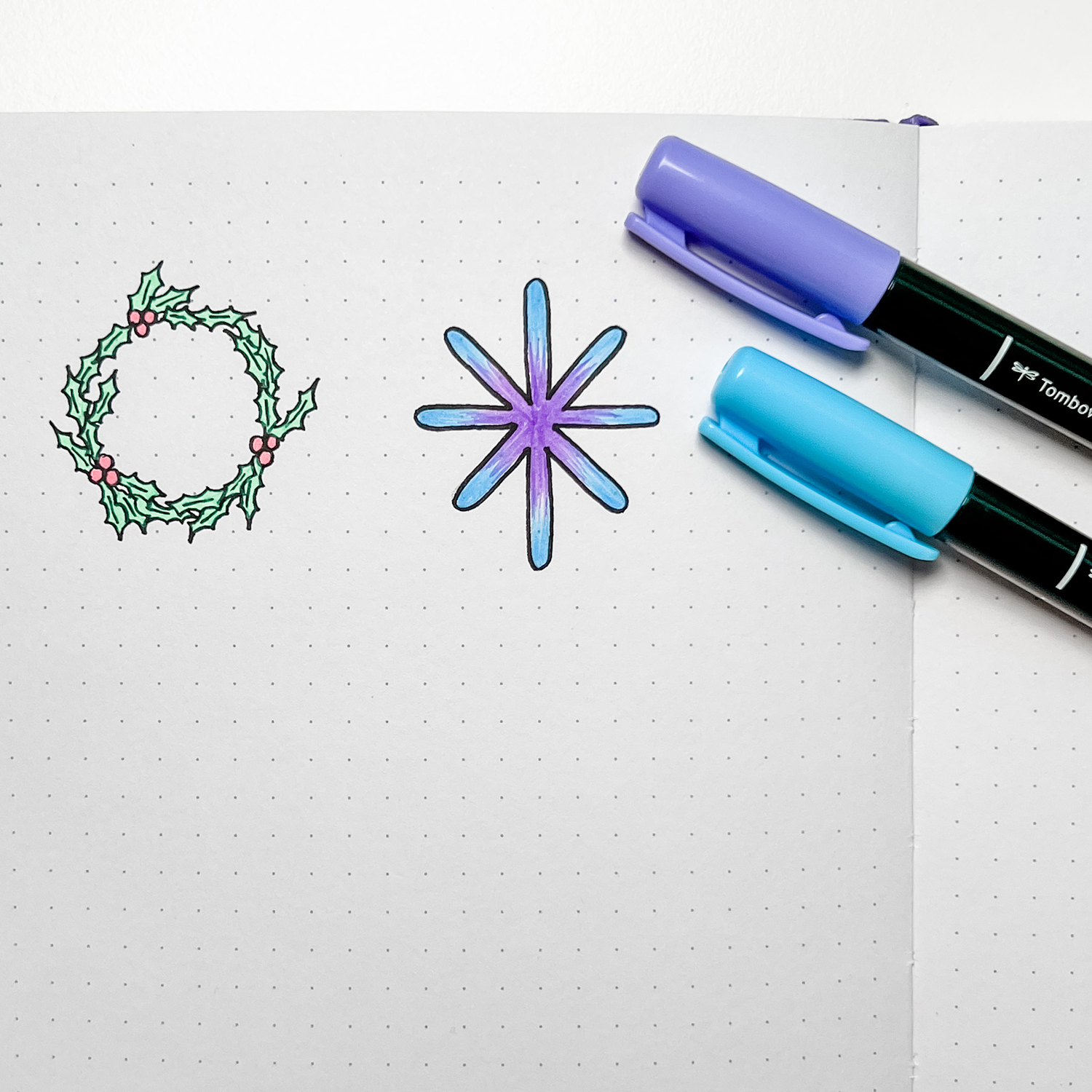 Holiday Planner Doodles by Jessica Mack on behalf of Tombow