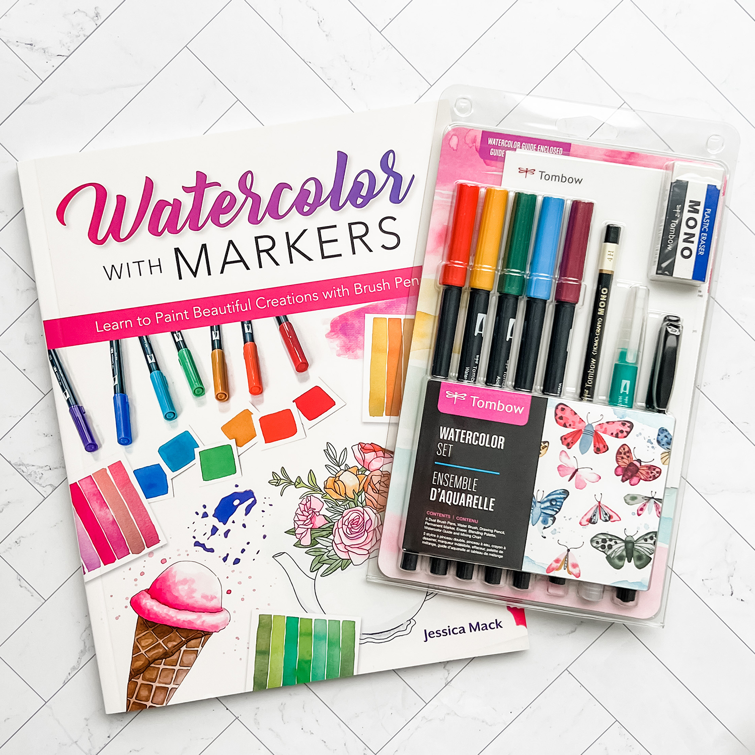 How to Watercolor with Tombow Brush Pens and Rubber Stamps - Tombow USA Blog