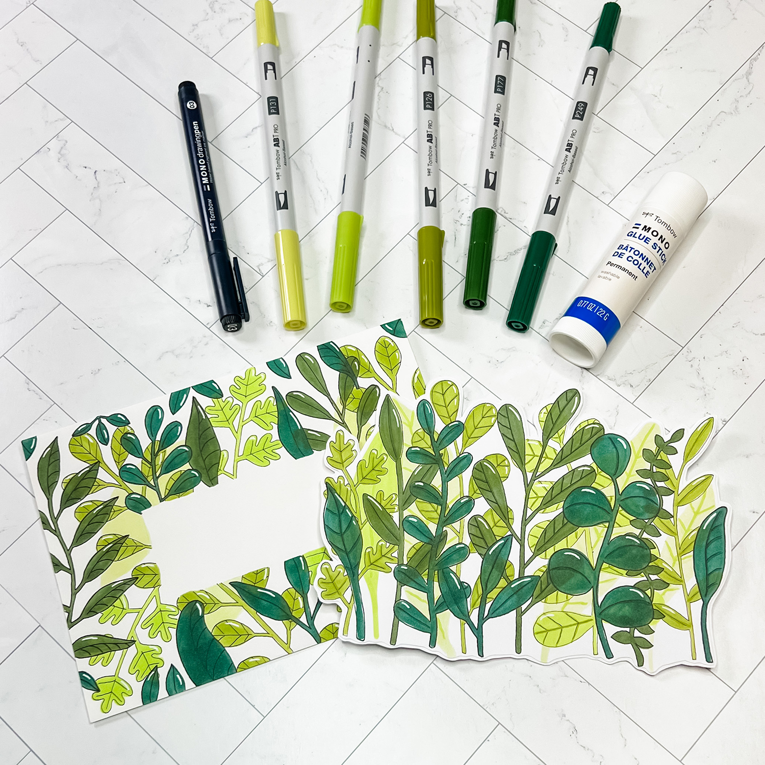 Watercolor With Markers by Jessica Mack