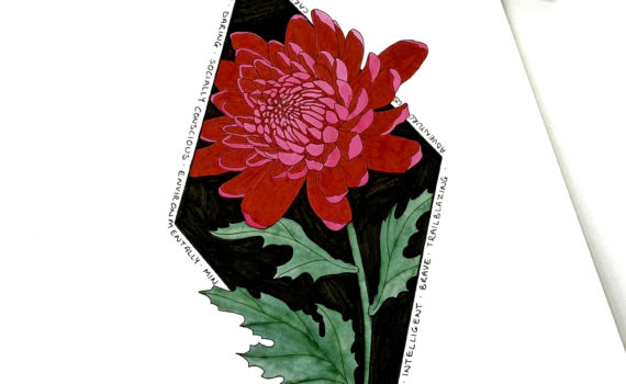 Make Your Own Floral Mother's Day Artwork by Jessica Mack on behalf of Tombow