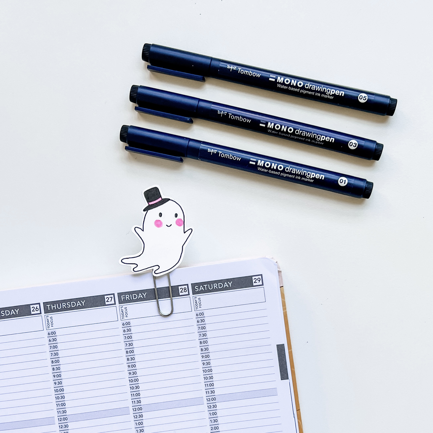 Simple Drawing Idea for your Planner - Tombow USA Blog