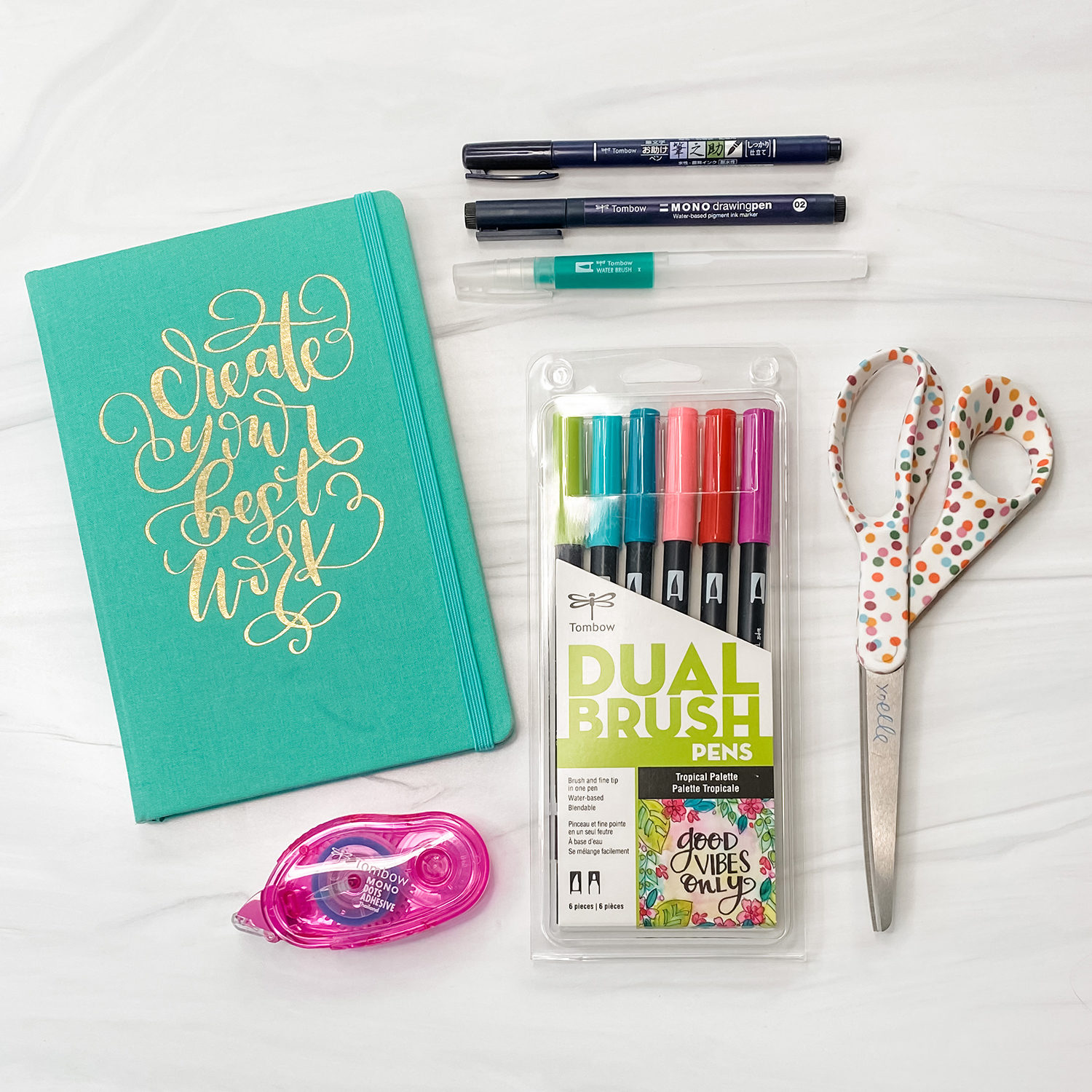 DIY Tropical Art Journal - Tombow USA Blog