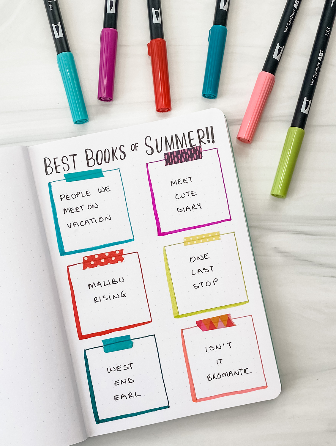 How to Plan a Summer Bucket List - Tombow USA Blog