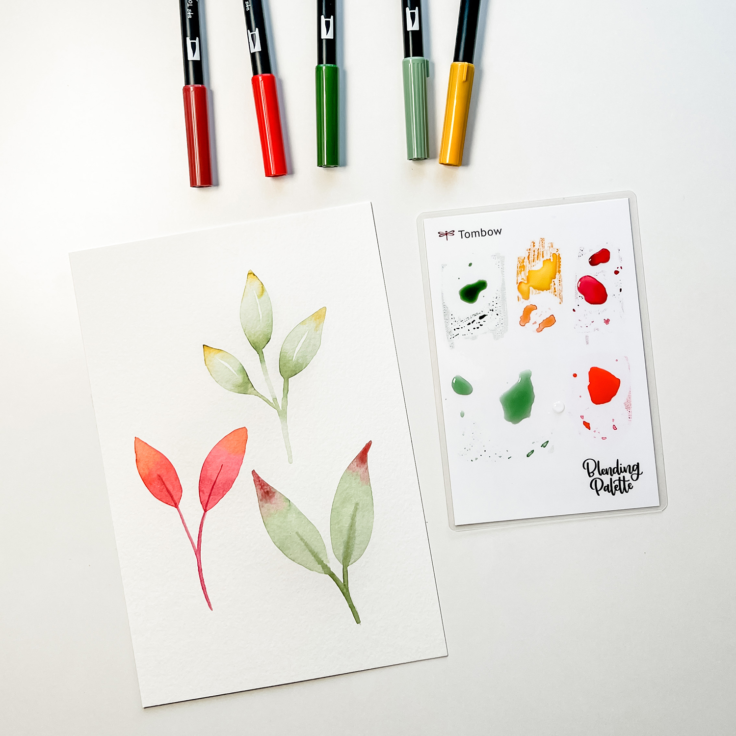 How to get a watercolor look with Dual Brush Pens by Jessica Mack BrownPaperBunny on behalf of Tombow