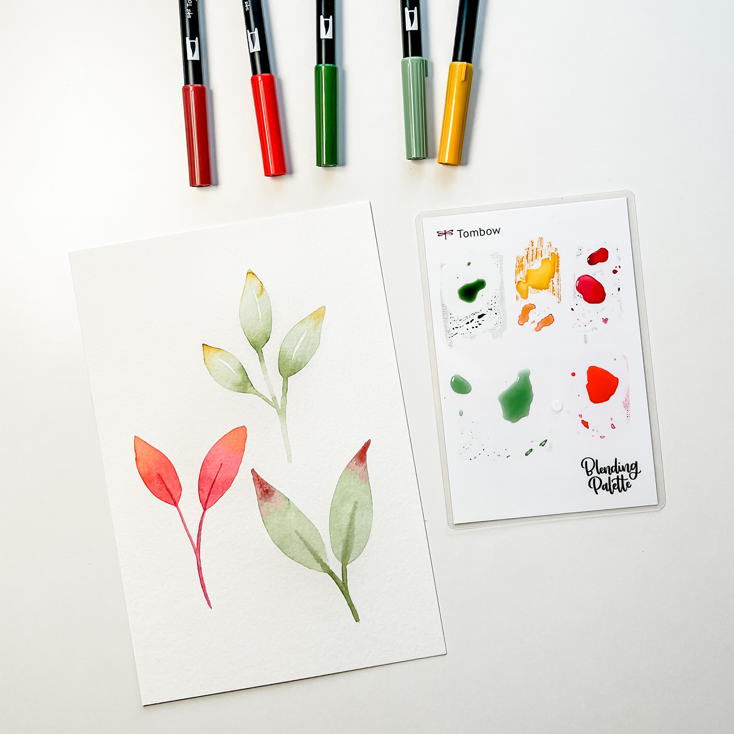 Watercolor Using Dual Brush Pens - Tombow USA Blog