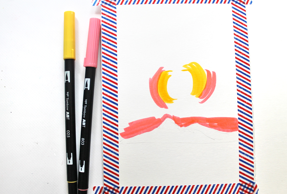 Watercolor Using Dual Brush Pens - Tombow USA Blog