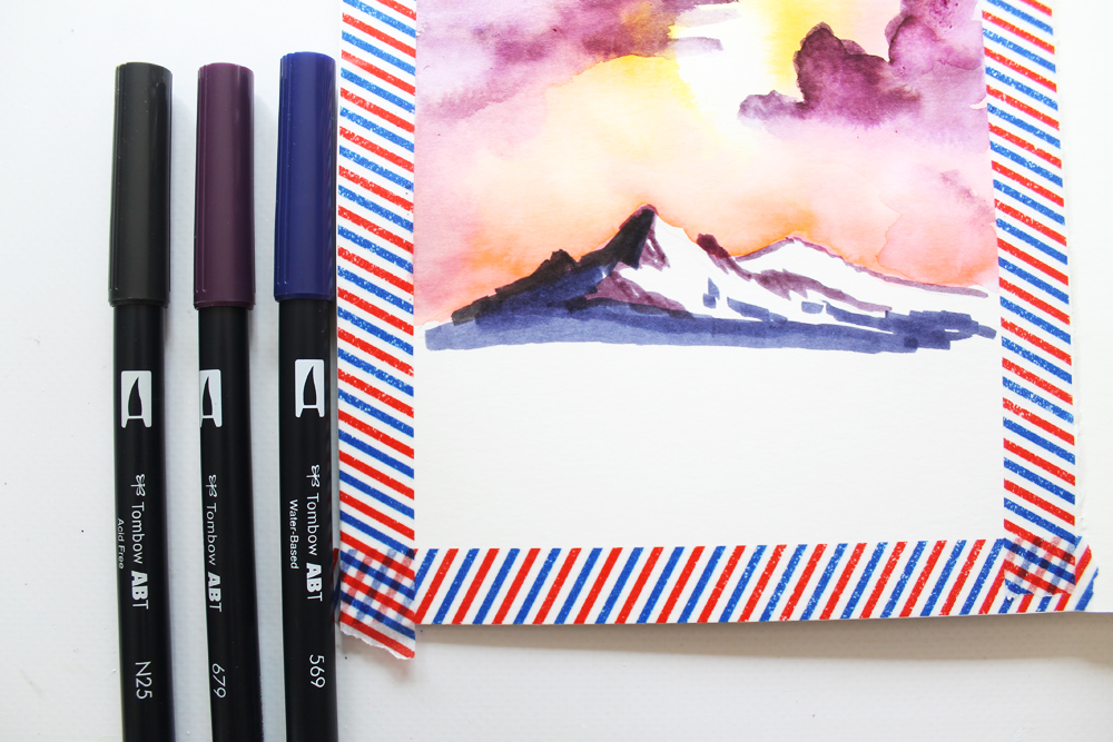 How to Paint like Bob Ross using Dual Brush Pens! tutorial by @studiokatie for @tombowusa