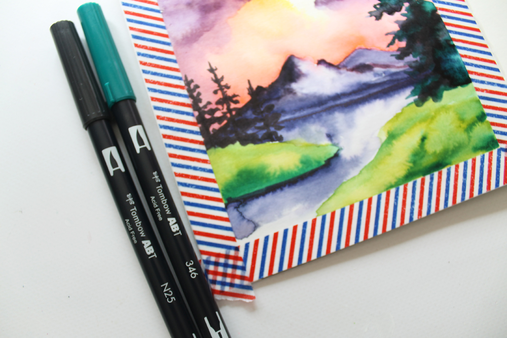 How to Paint like Bob Ross using Dual Brush Pens! tutorial by @studiokatie for @tombowusa