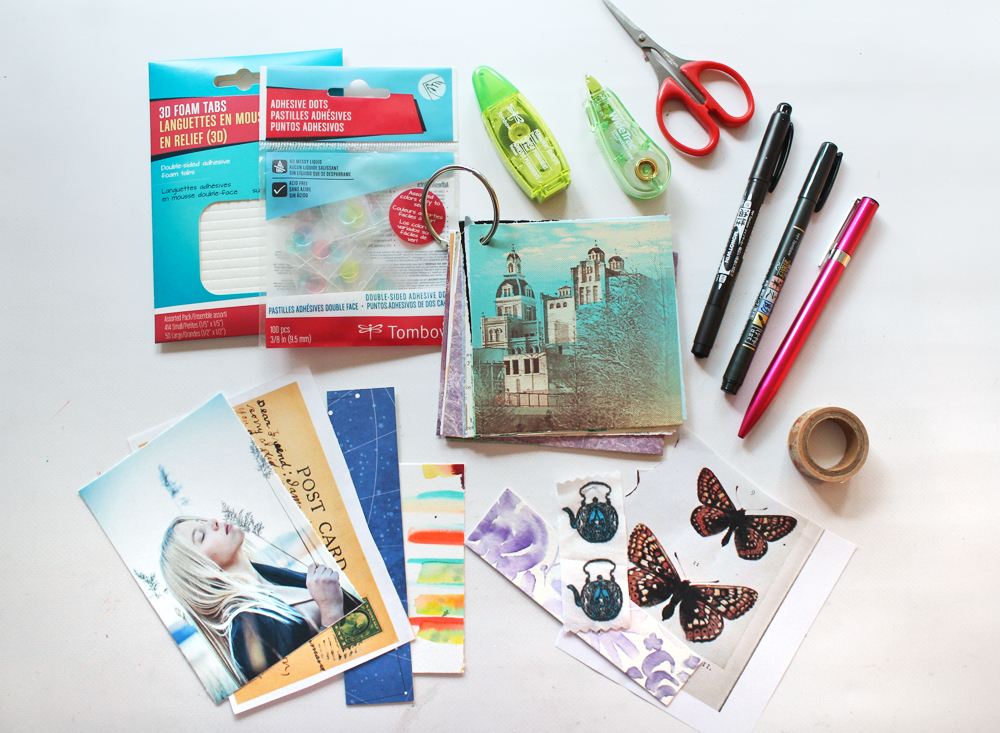 How To Art Journal with Scrapbook Supplies - Tombow USA Blog