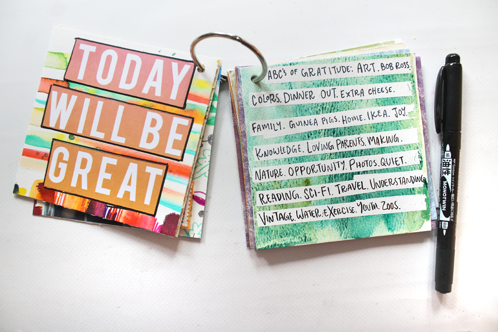 Gratitude Junk Journal: 4 easy techniques and products to use! Tutorial by @studio.katie for @tombowusa #tombowusa #junkjournal #gratitudejournal