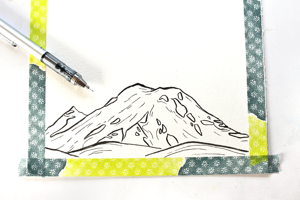 Featured image of post Simple Mountain Drawing Pen : Next to pencil, pen is the cleanest, simplest, and least expensive artistic medium to work in.
