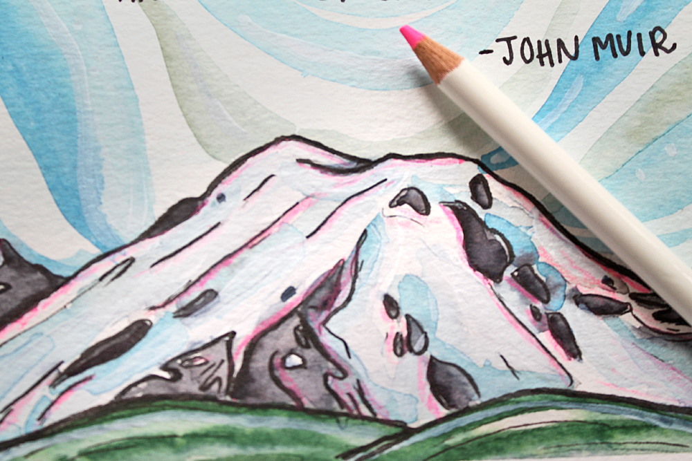 Easy Mountain Inspired Art You Can DIY Tombow USA Blog