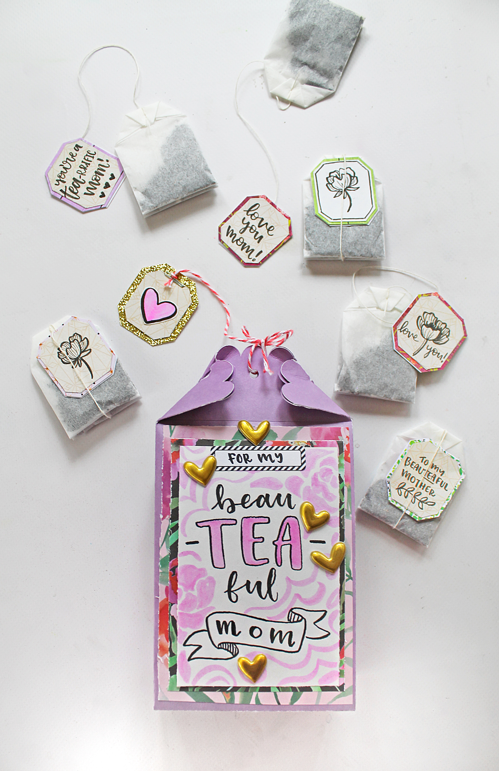 Mother's day is coming up! Make you mom a handmade Mother's Day Tea Gift Bag using this tutorial by @studiokatie on the @tombowusa blog. #tombowusa #mothersday 