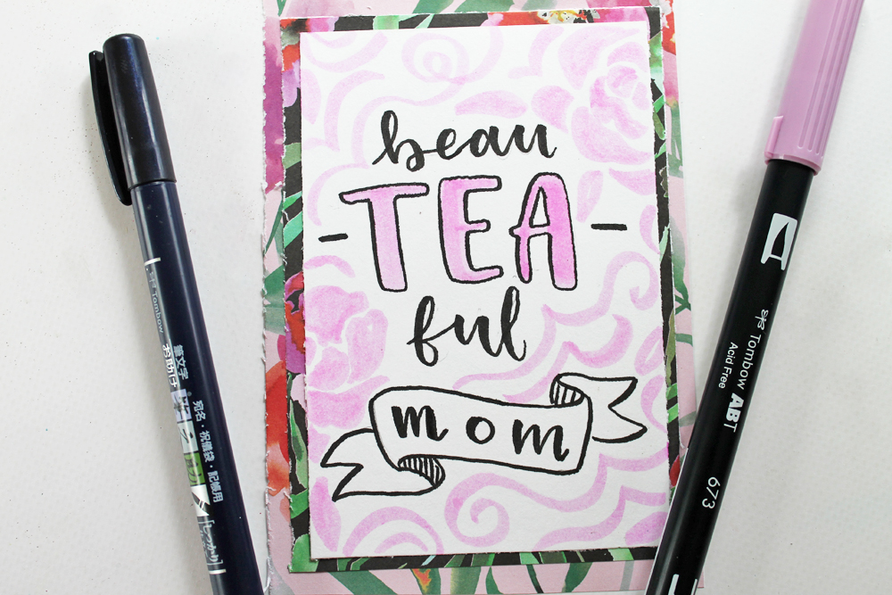Mother's day is coming up! Make you mom a handmade Mother's Day Tea Gift Bag using this tutorial by @studiokatie on the @tombowusa blog. #tombowusa #mothersday 