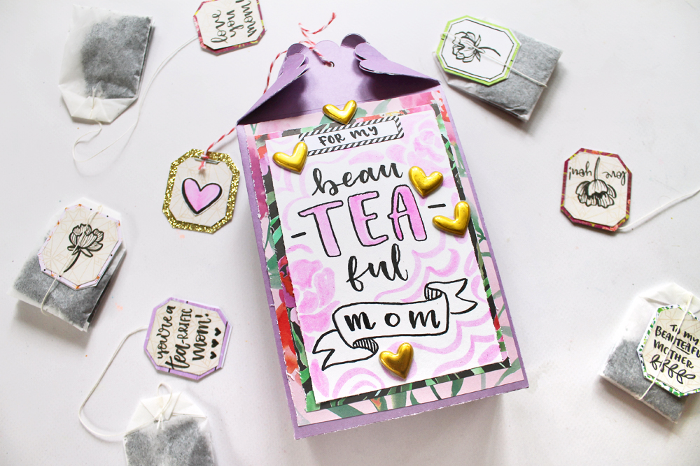 Mother's day is coming up! Make you mom a handmade Mother's Day Tea Gift Bag using this tutorial by @studiokatie on the @tombowusa blog. #tombowusa #mothersday 