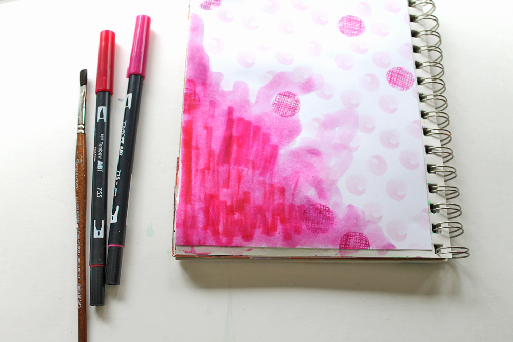 How To Art Journal with Scrapbook Supplies - Tombow USA Blog