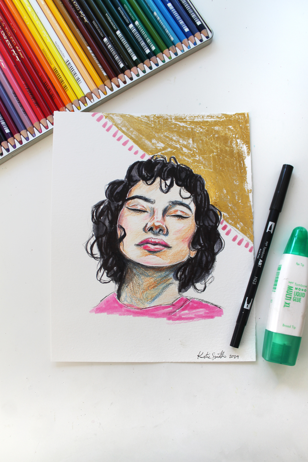 When to Color with colored Pencil and When to Color with a Pen