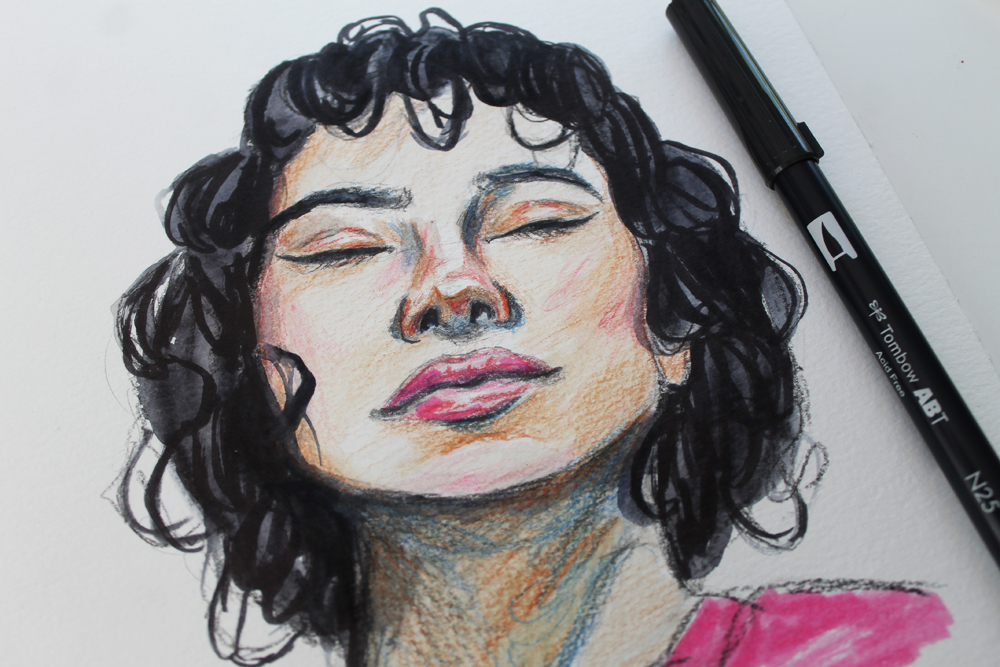 How to Draw Lips Using Irojiten Colored Pencils - Tombow USA Blog