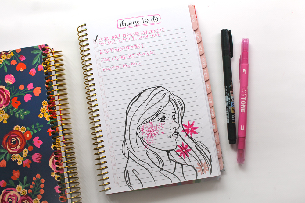 5 Tips for Sketching in Your Planner by @studiokatie for @TombowUSA