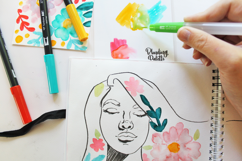 QUICK & EASY Tombow Brush Pens TIPS for Painting MAGICAL Mixed