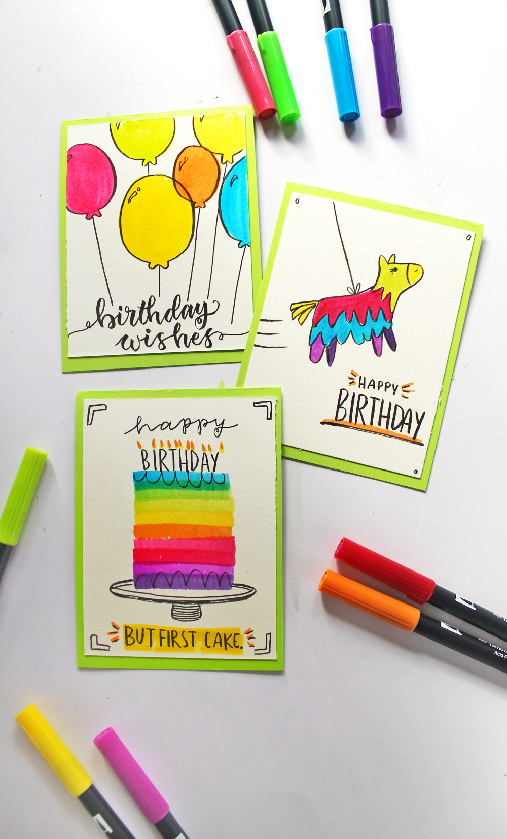 EASY DIY HAND LETTERING BIRTHDAY CARD - Vial Designs