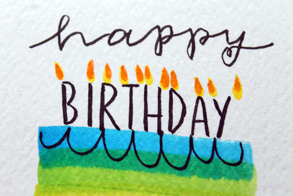 3 Birthday Cards that are SO easy you can make one in under 5 minutes! Tutorial by @studiokatie and @tombowusa