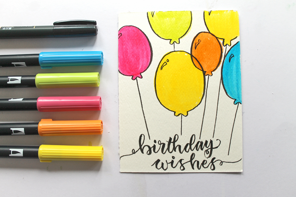 5 Easy and Fun Birthday Cards to Make with Only Stamps, Ink and Notecards!  —