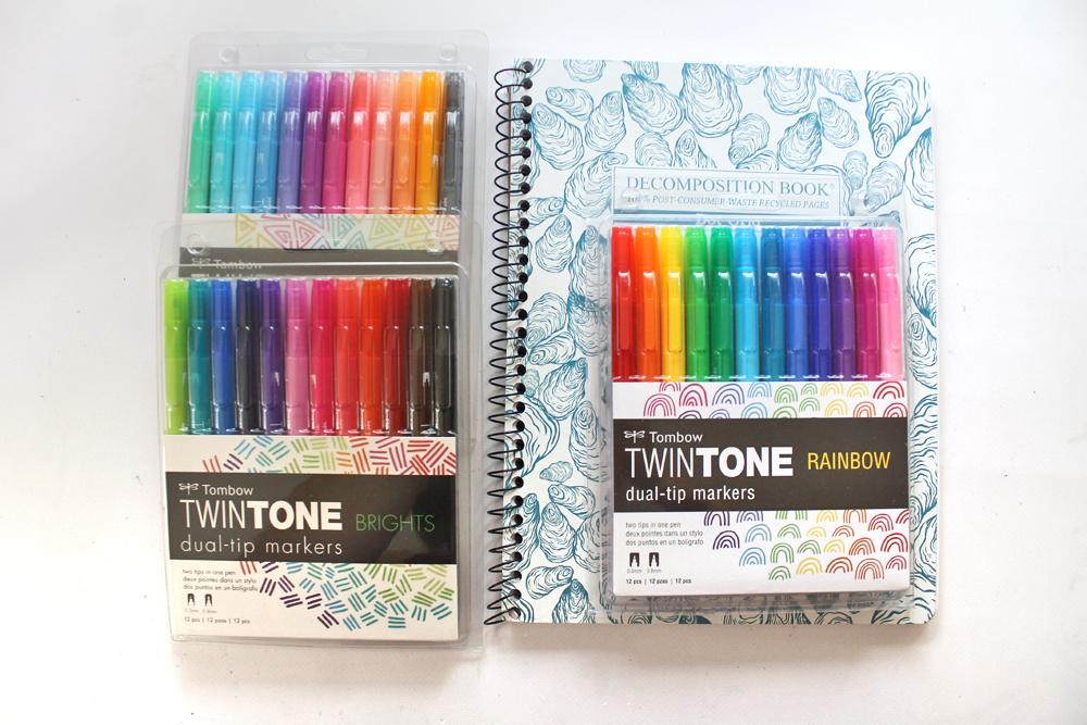 Create an easy Stats Tracker for your handmade online business in your task journal using this tutorial by @studiokatie with @tombowusa TwinTone Markers and Decomposition Book.