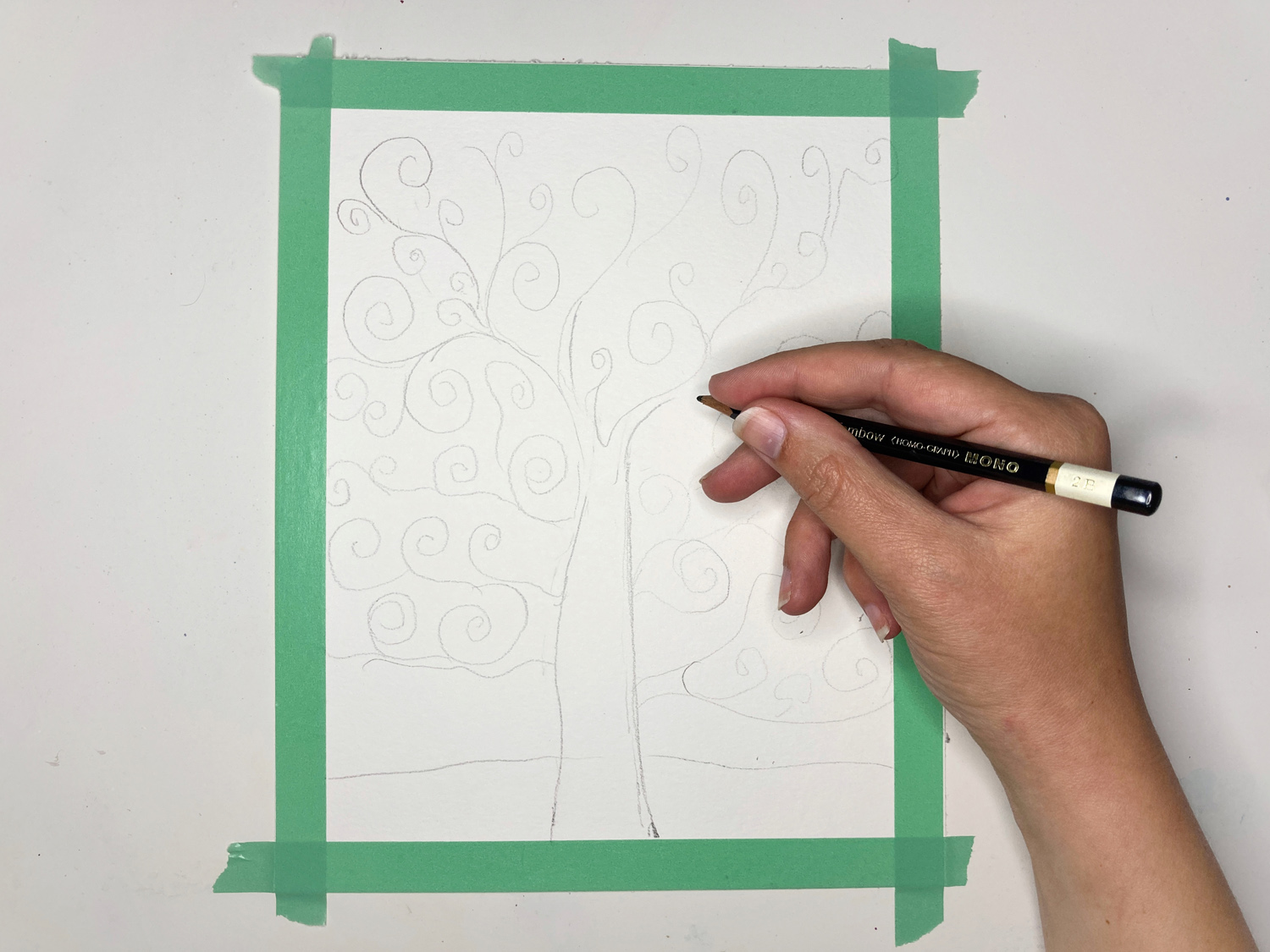 Learn how to Paint a DIY Tree of Life Watercolor Painting inspired by Gustav Klimt using this tutorial by Katie Smith on the Tombow USA Blog!