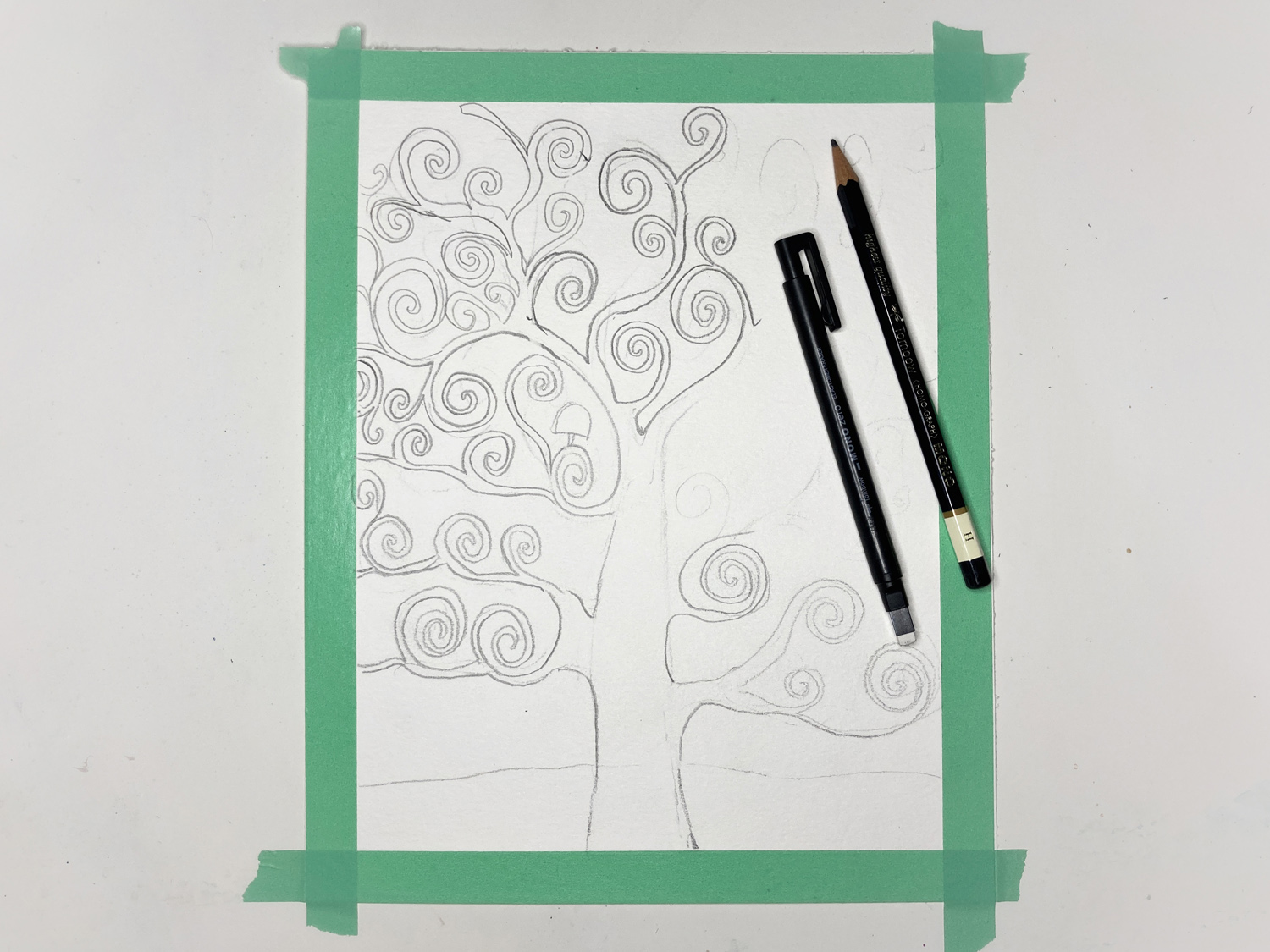 Learn how to Paint a DIY Tree of Life Watercolor Painting inspired by Gustav Klimt using this tutorial by Katie Smith on the Tombow USA Blog!