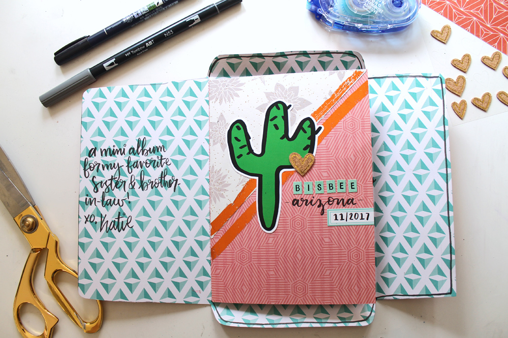 Learn how to make an all-in-one Envelope Scrapbook that you can mail! Tutorial by @punkprojects using @tombowusa products!