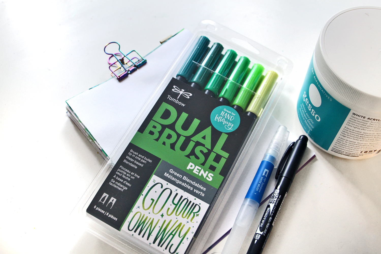 Tombow Dual Brush Pen 10-Pack Set - Tropical