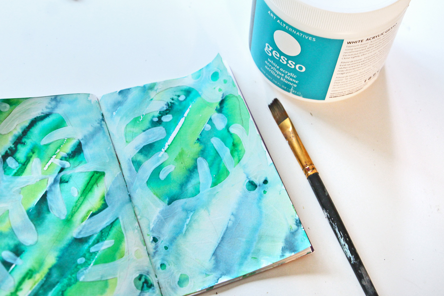 How To Create an Easy Watercolor Art Journal Page