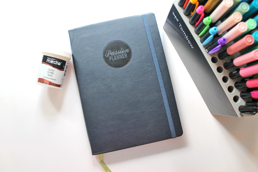 DIY Mixed Media Planner Cover with @studiokatie, @tombowusa, & @passionplanner. #tombowusa