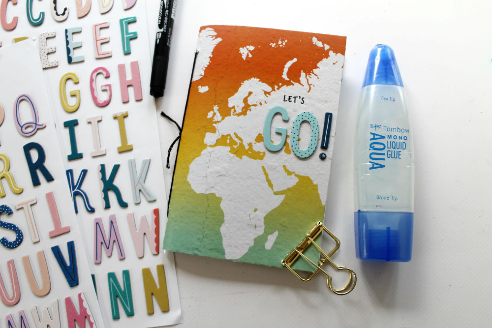 DIY Travel Journal Kit- How to bind a journal and put together a kti!