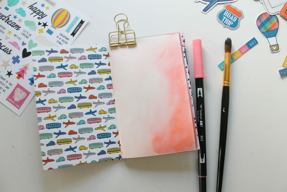DIY Travel Journal Kit- How to bind a journal and put together a kit using supplies from @tombowusa and a tutorial from @studiokatie